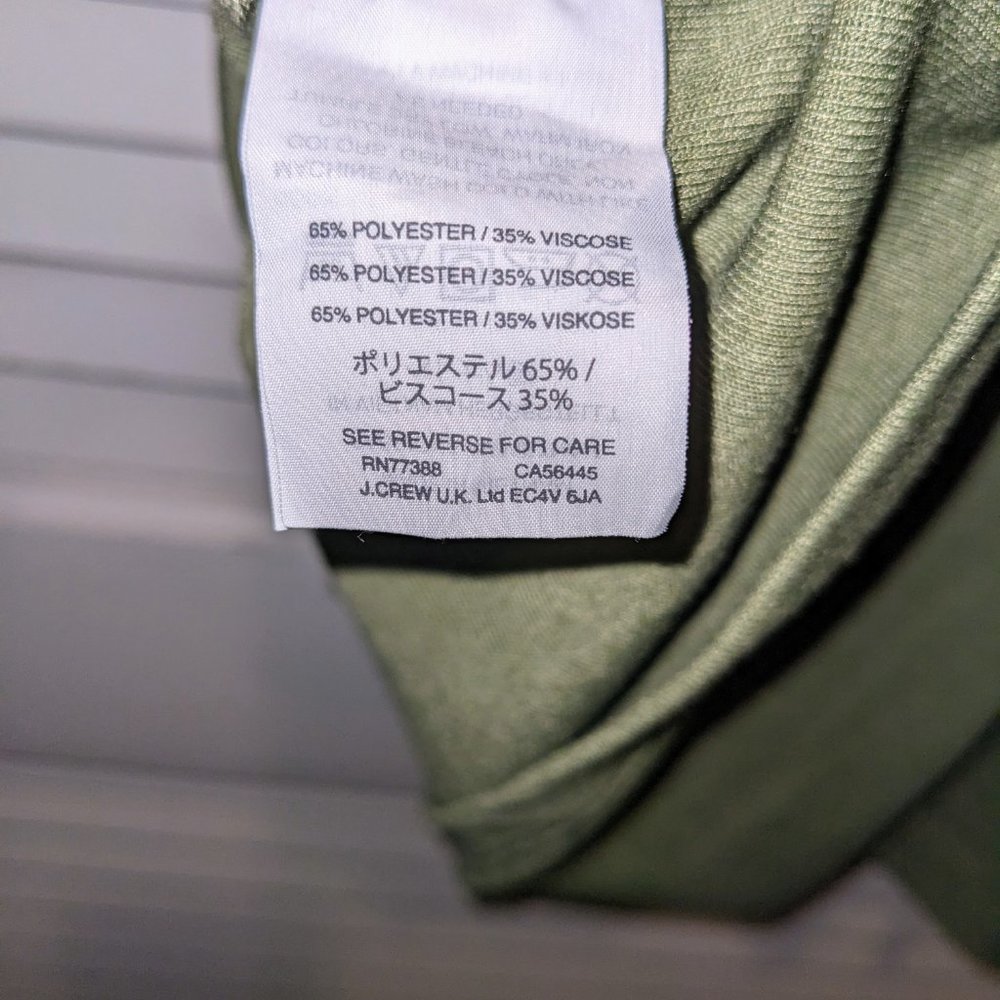 EUC J Crew Women's Drapey Two Tier Ruffle Tank Top Size XS Green Spring Preppy - Picture 9 of 9